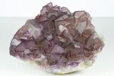 Purple Edge Fluorite Crystal Cluster - Qinglong Mine, China #186904-2